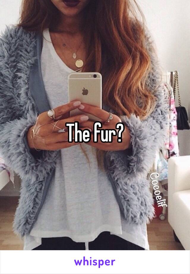 The fur?