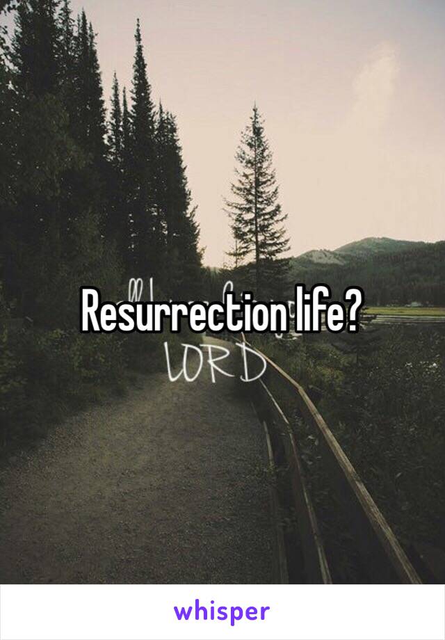 Resurrection life?