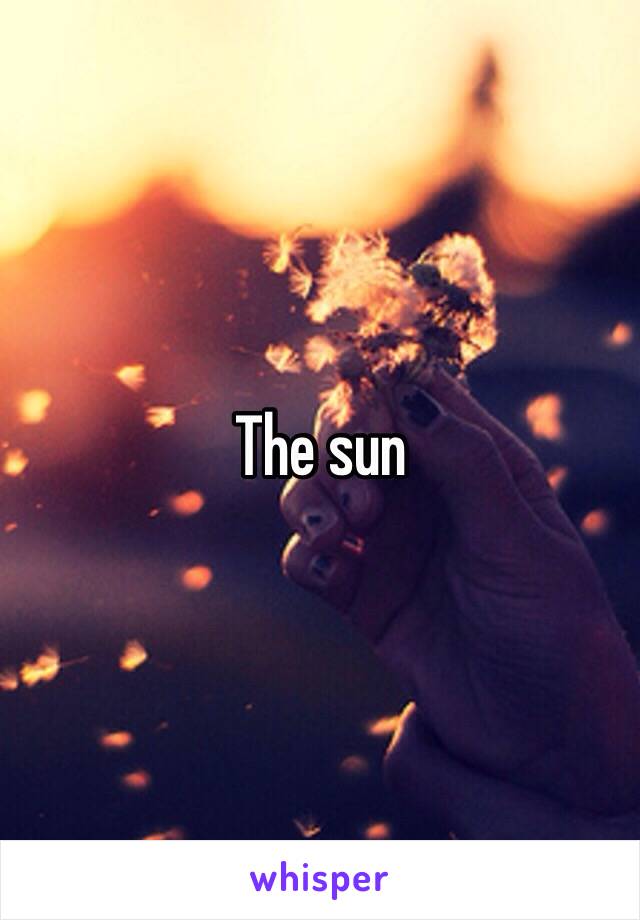 The sun