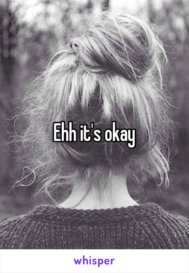Ehh it's okay