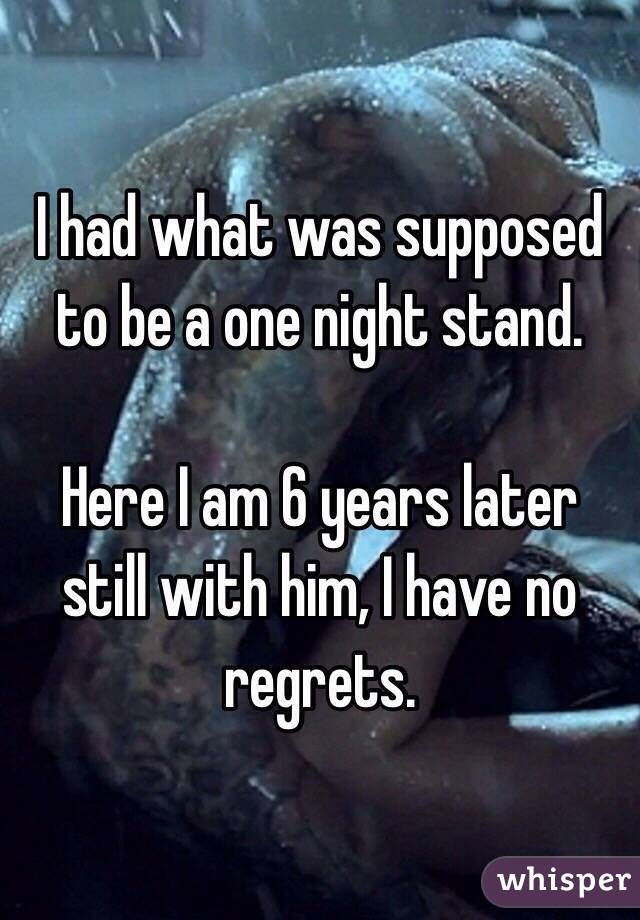 i regret my one night stands