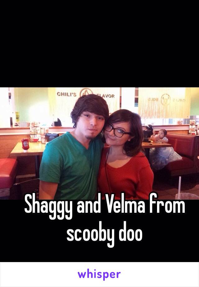 Shaggy and Velma from scooby doo