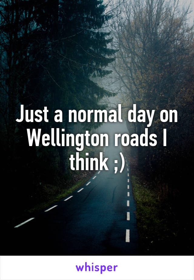 Just a normal day on Wellington roads I think ;)