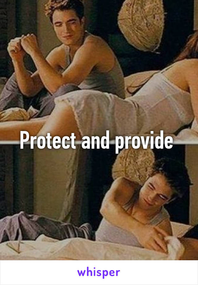 Protect and provide 