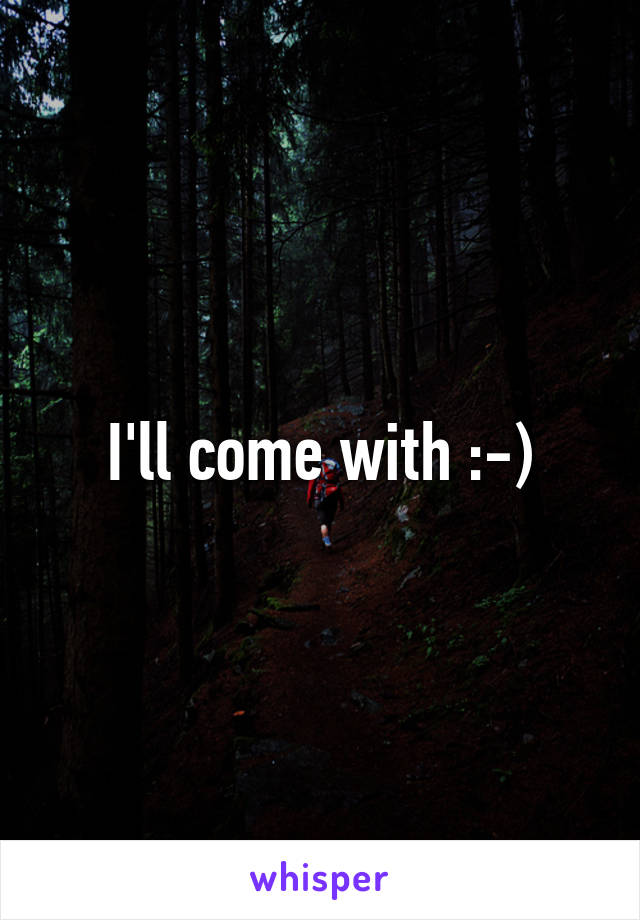 I'll come with :-)