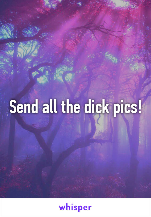 Send all the dick pics!