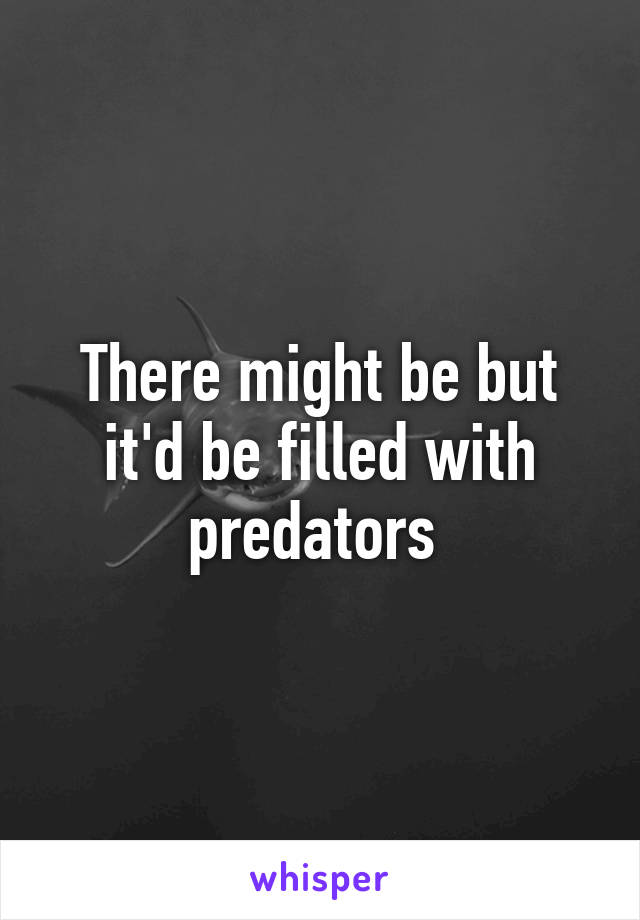 There might be but it'd be filled with predators 