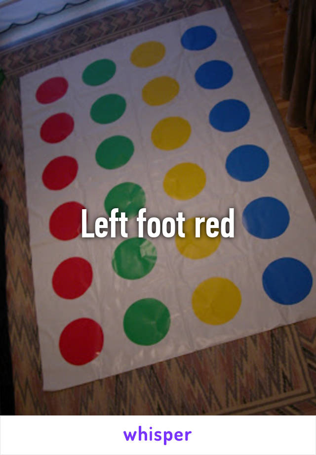 Left foot red