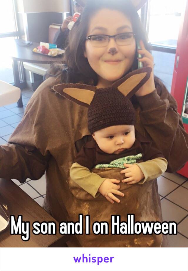 My son and I on Halloween