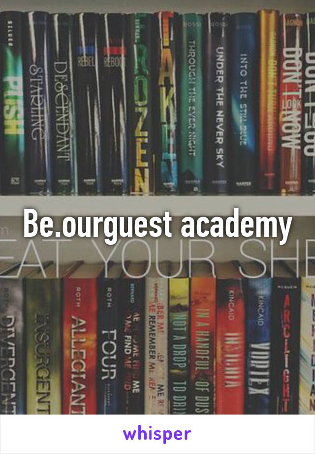 Be.ourguest academy