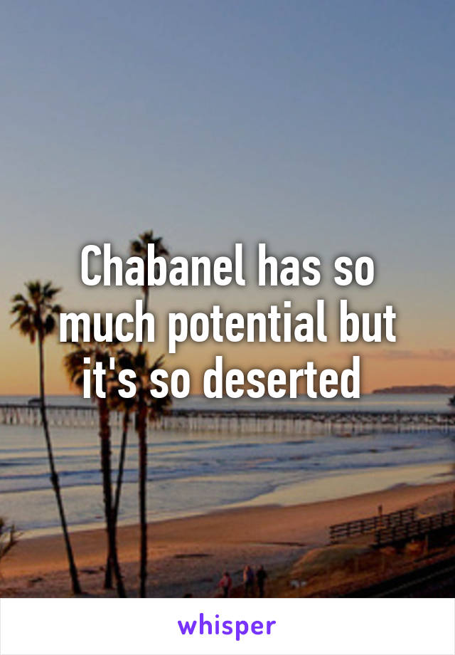 Chabanel has so much potential but it's so deserted 