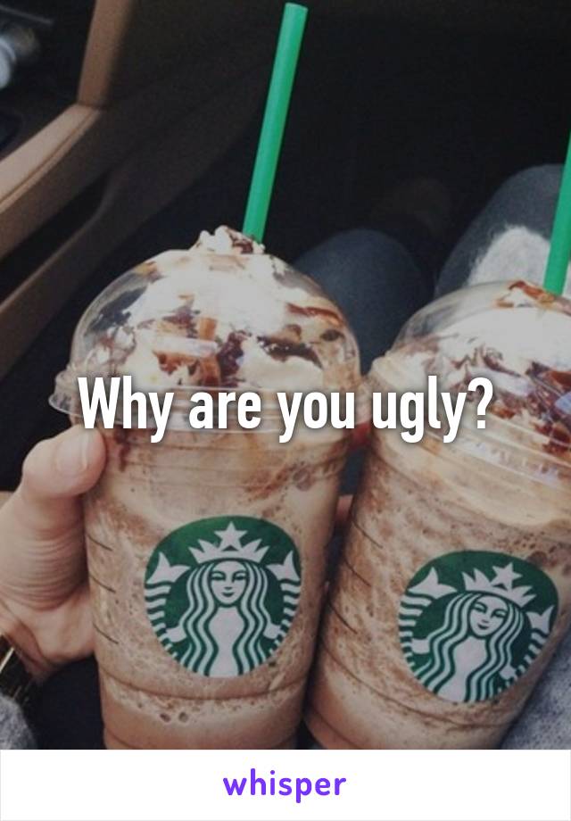 Why are you ugly?