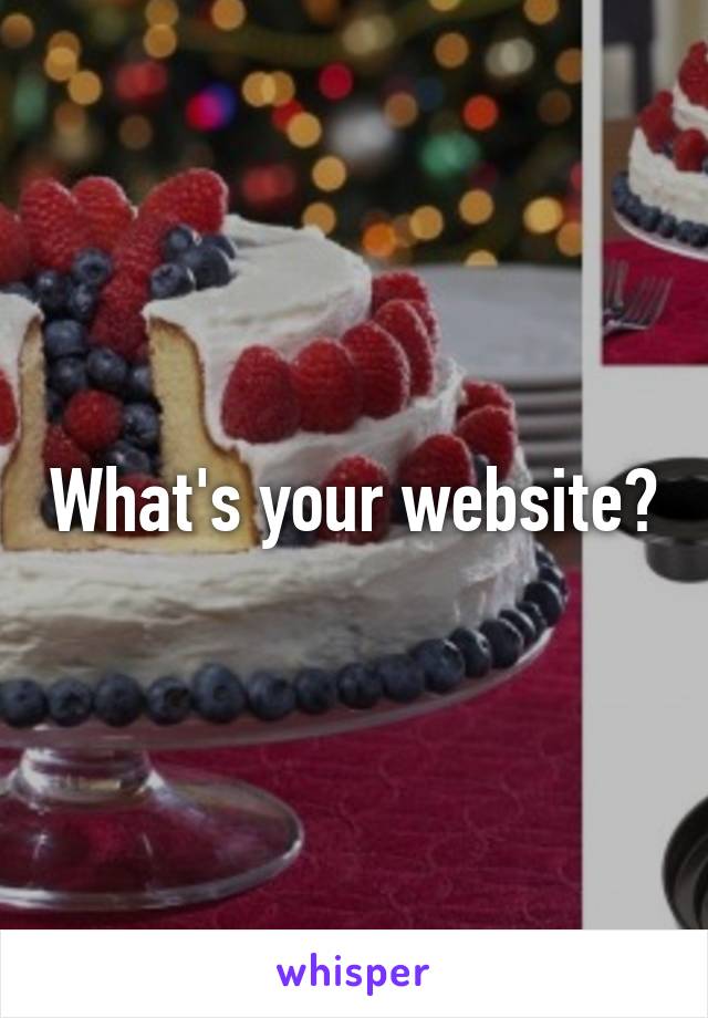 What's your website?