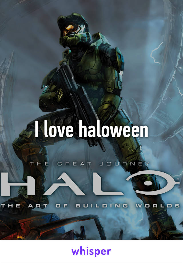 I love haloween