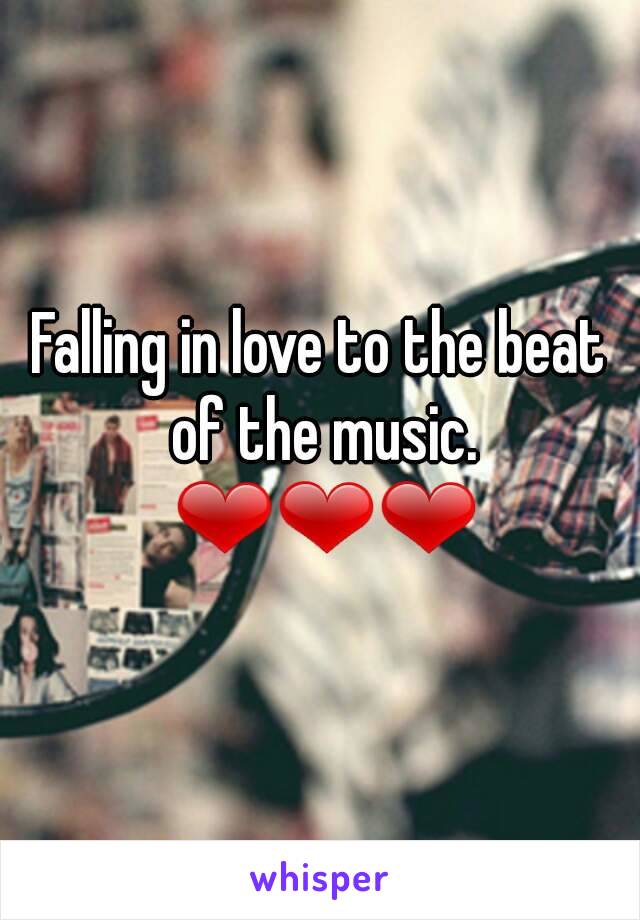 Falling in love to the beat of the music. ❤❤❤