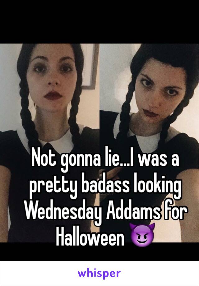 Not gonna lie...I was a pretty badass looking Wednesday Addams for Halloween 😈