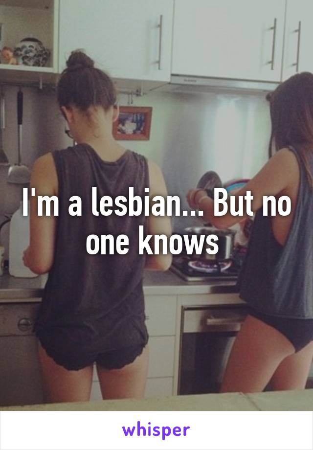 I'm a lesbian... But no one knows 