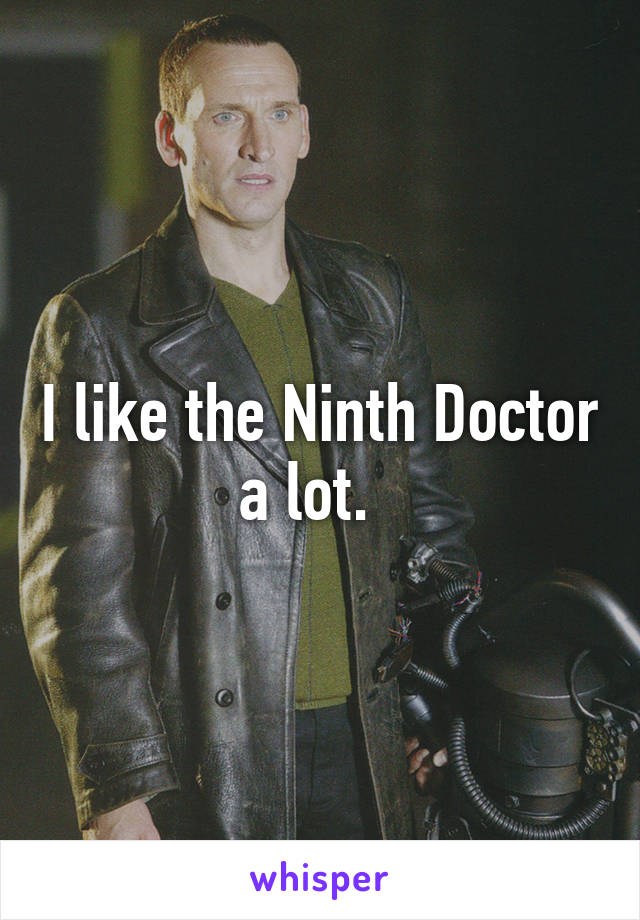 I like the Ninth Doctor a lot.  