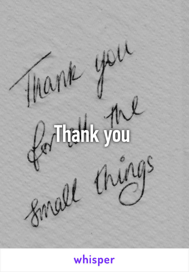 Thank you 