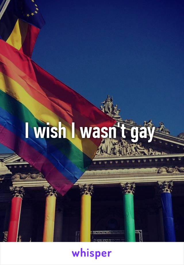 I wish I wasn't gay 