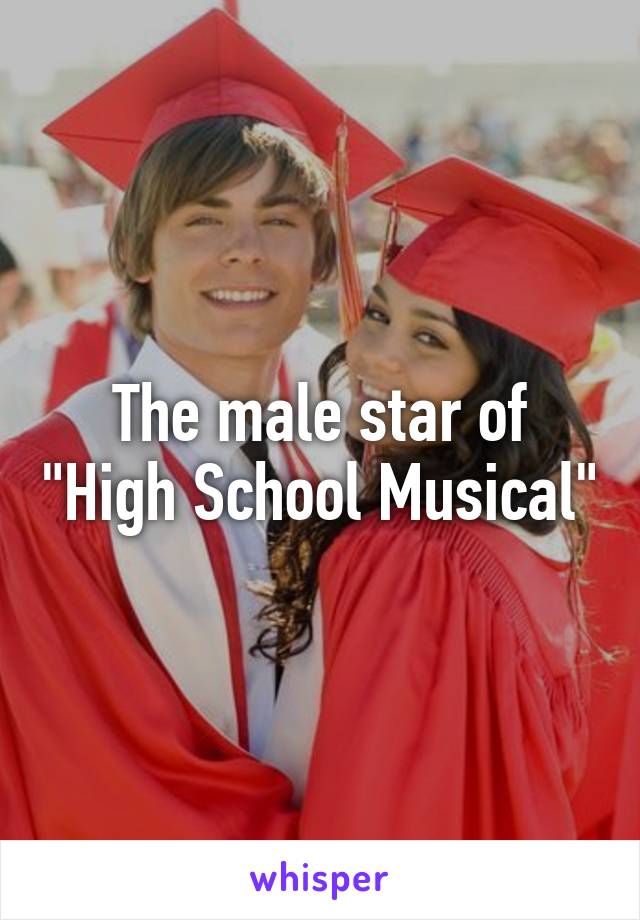 The male star of "High School Musical"