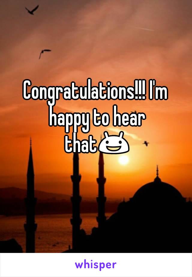 Congratulations!!! I'm happy to hear that😃