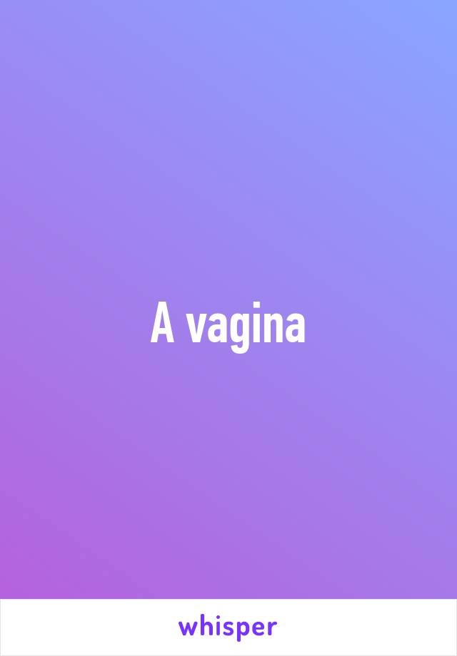 A vagina