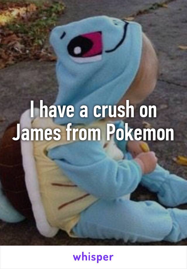 I have a crush on James from Pokemon 