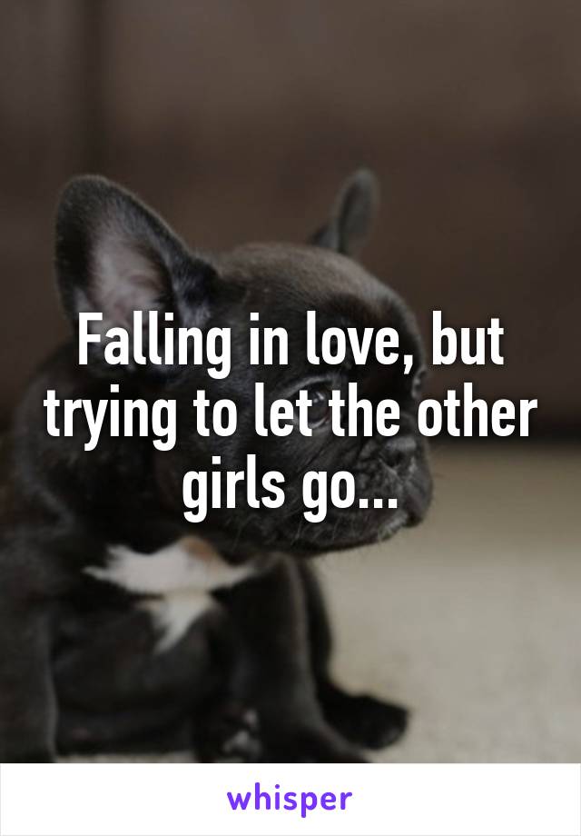 Falling in love, but trying to let the other girls go...