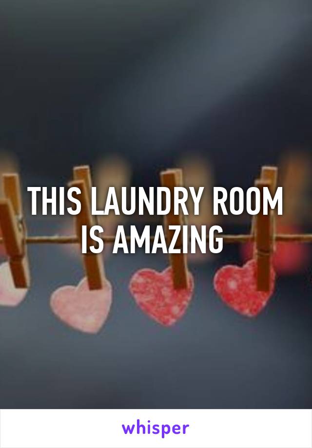THIS LAUNDRY ROOM IS AMAZING 
