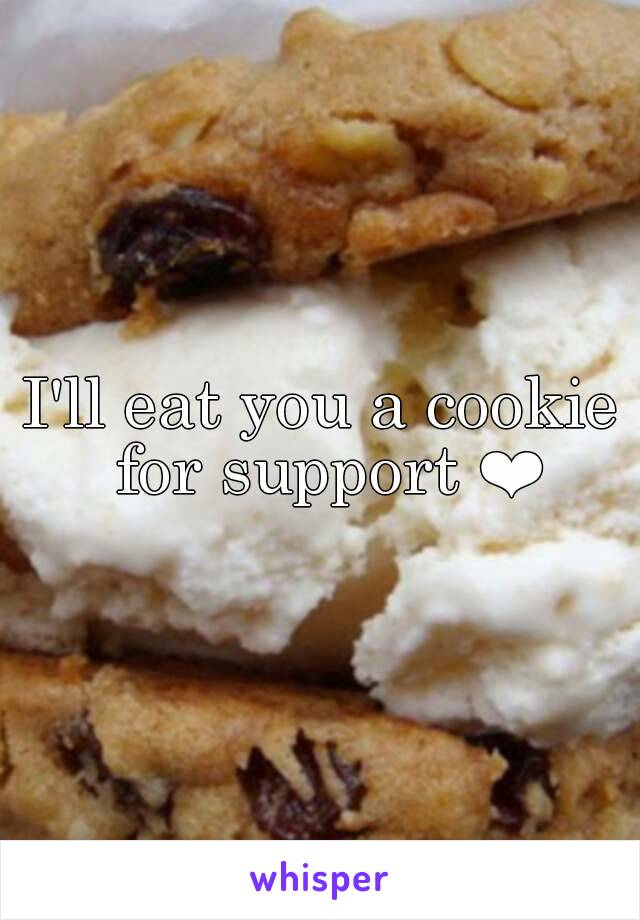 I'll eat you a cookie for support ❤