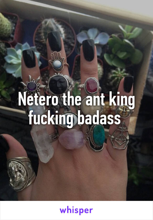 Netero the ant king fucking badass 