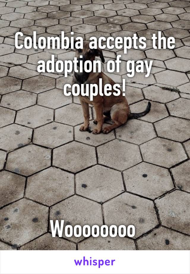 Colombia accepts the adoption of gay couples!





Woooooooo 