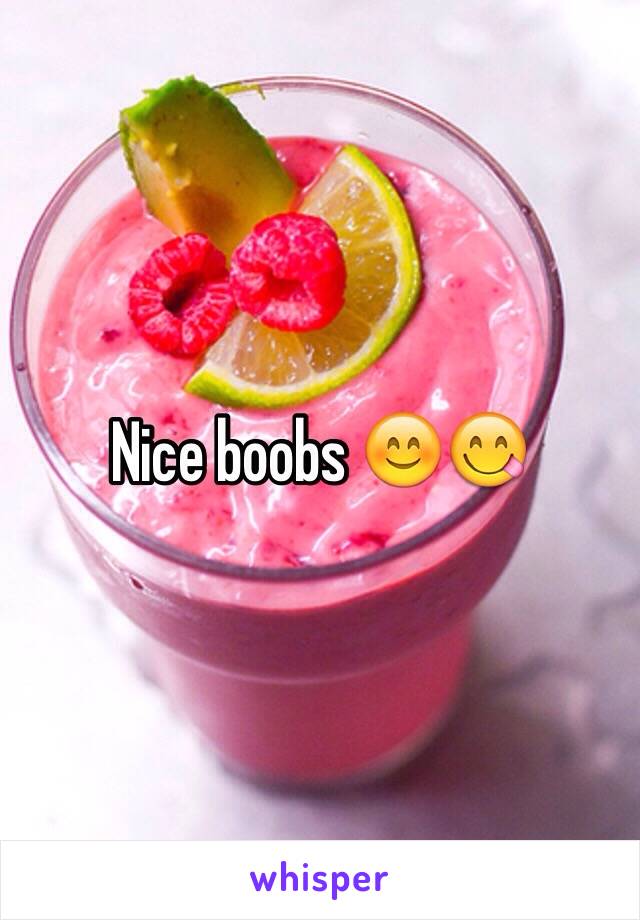 Nice boobs 😊😋