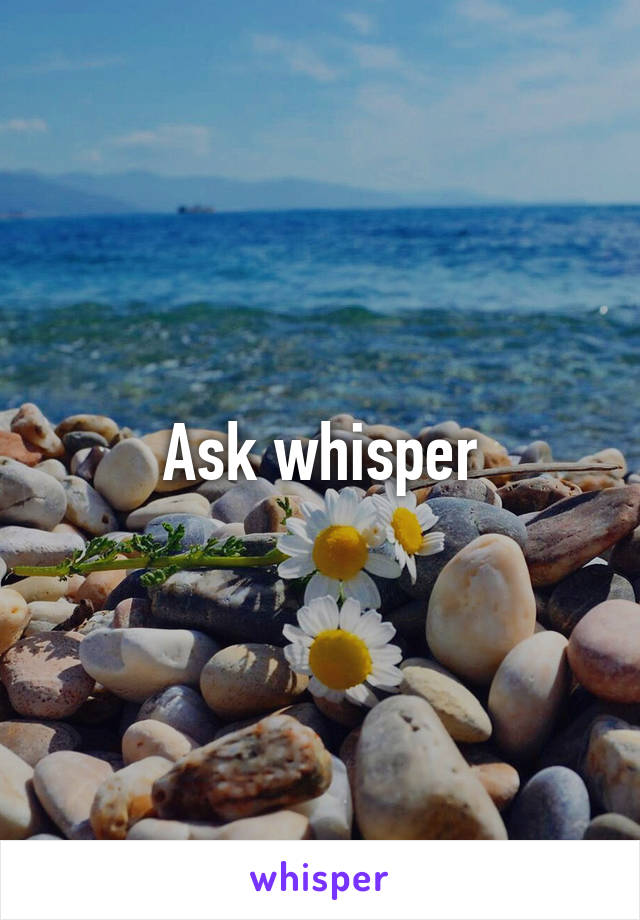 Ask whisper