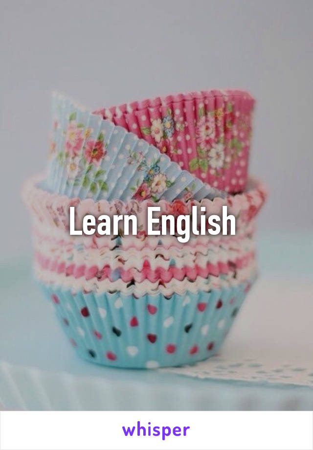 Learn English 