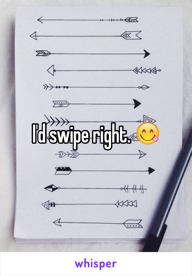 I'd swipe right. 😋