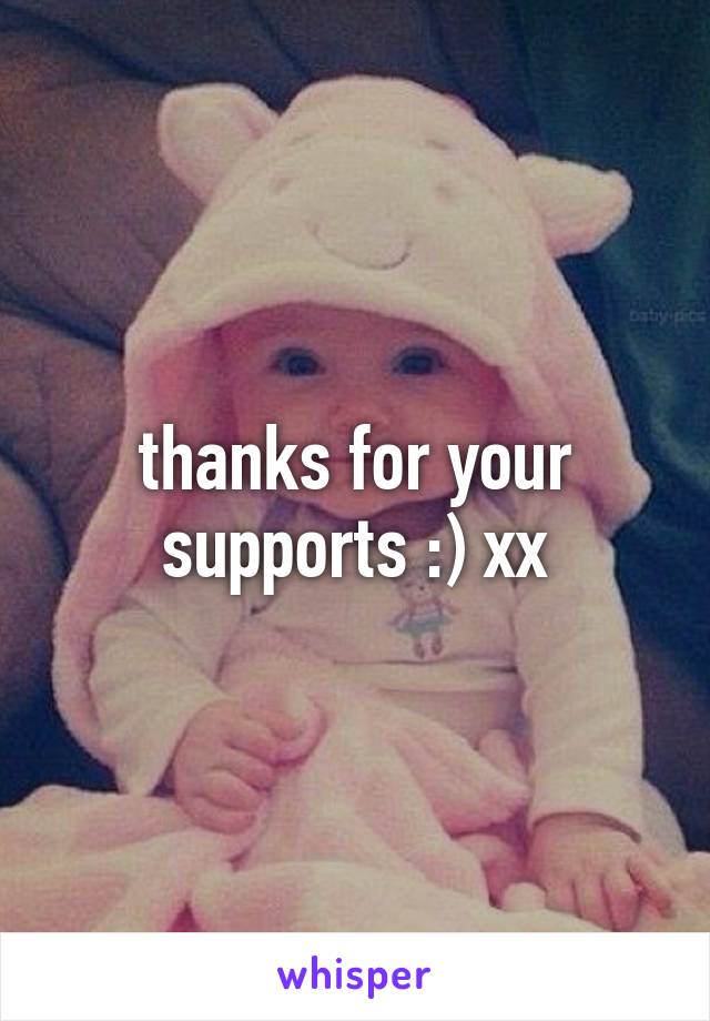 thanks for your supports :) xx