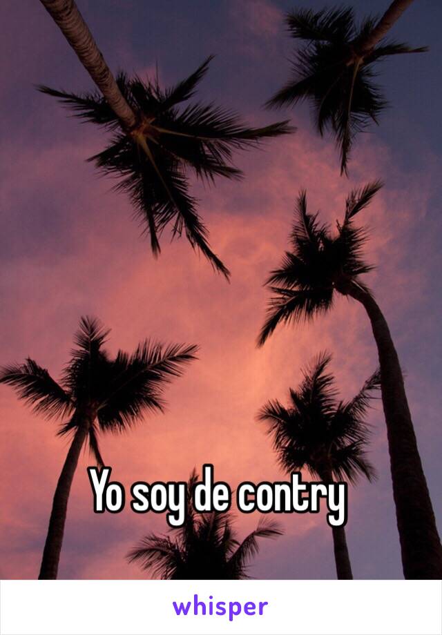 Yo soy de contry