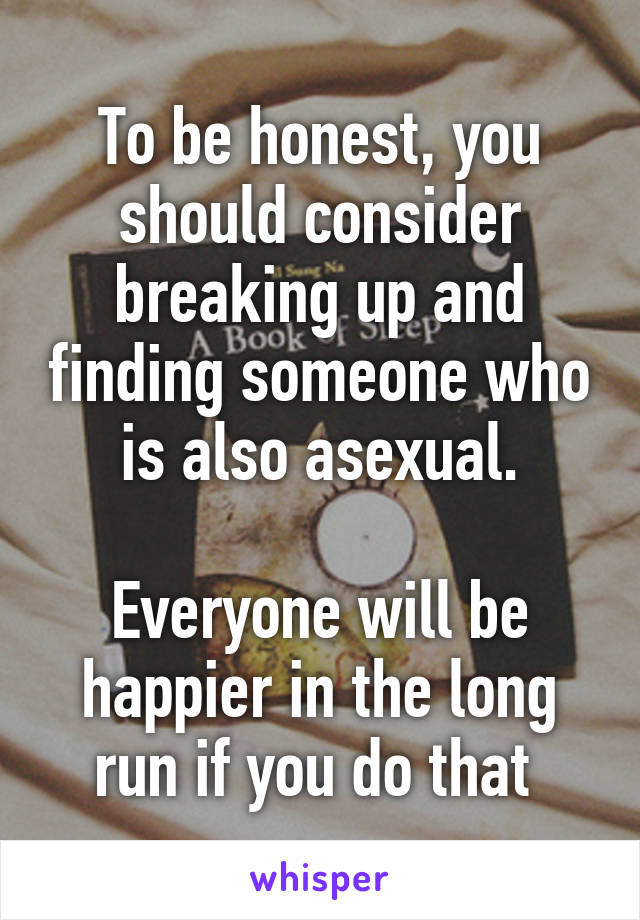 To be honest, you should consider breaking up and finding someone who is also asexual.

Everyone will be happier in the long run if you do that 