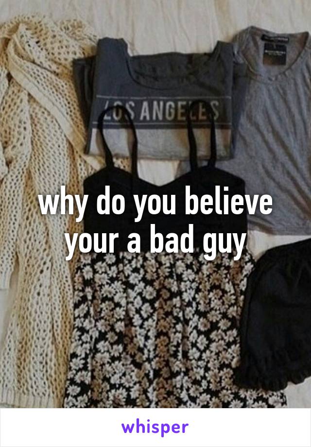 why-do-you-believe-your-a-bad-guy