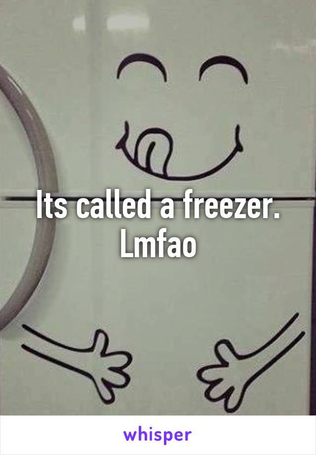 Its called a freezer. Lmfao