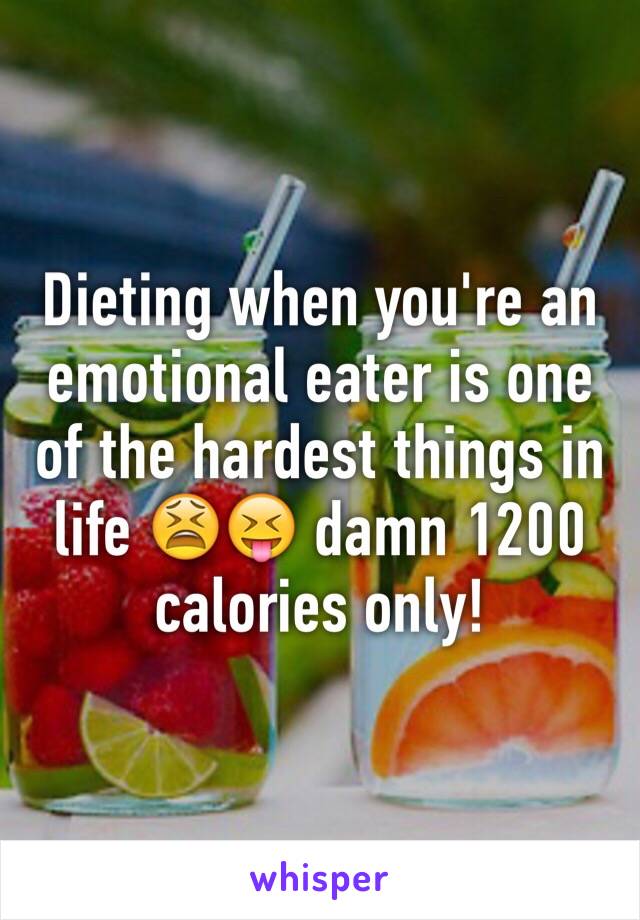 Dieting when you're an emotional eater is one of the hardest things in life 😫😝 damn 1200 calories only!