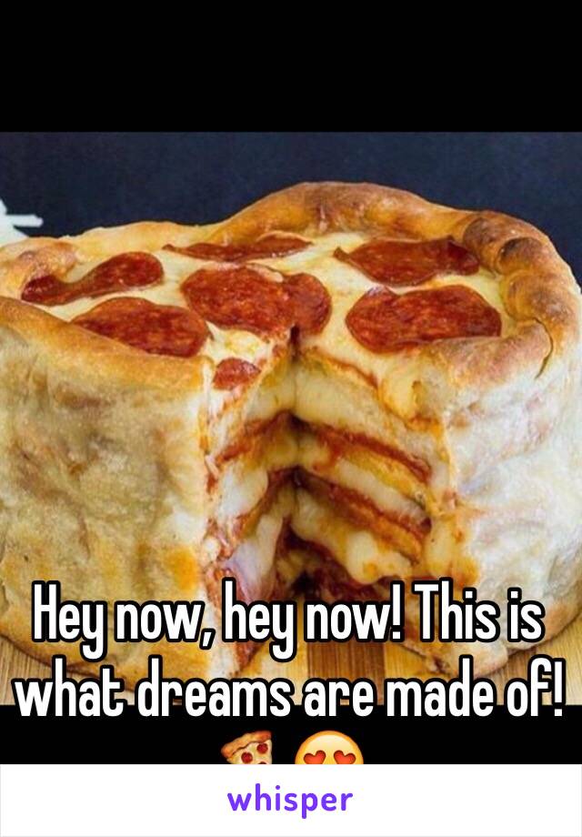 Hey now, hey now! This is what dreams are made of!🍕😍