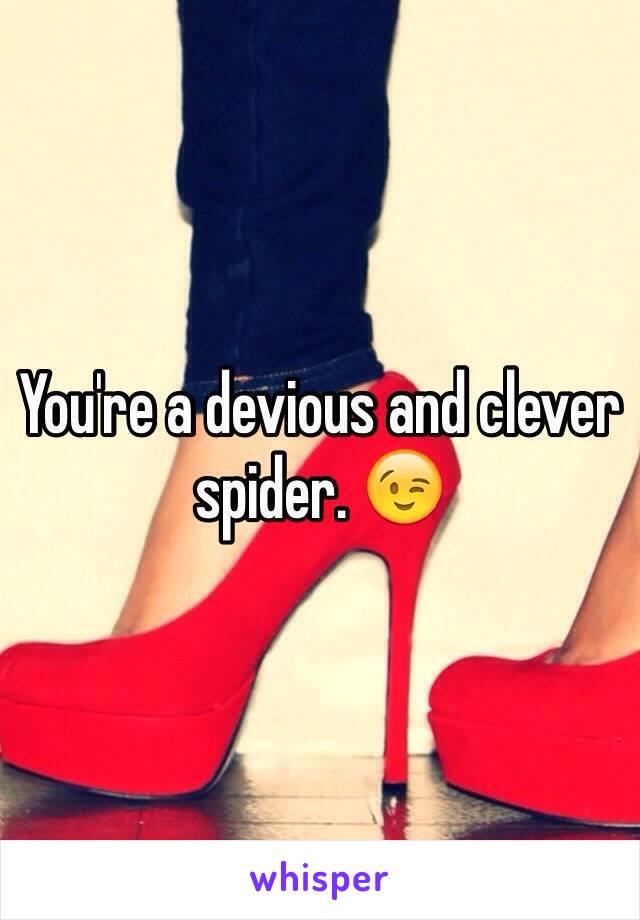 You're a devious and clever spider. 😉