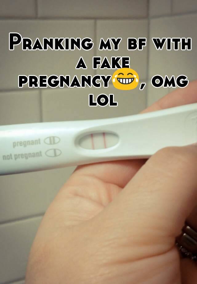 Pranking my bf with a fake pregnancy😂, omg lol