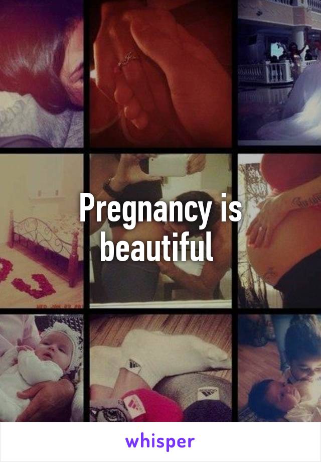 Pregnancy is beautiful 