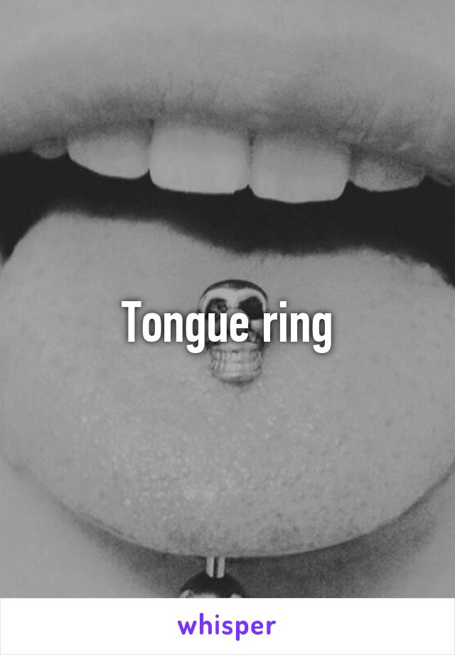 Tongue ring