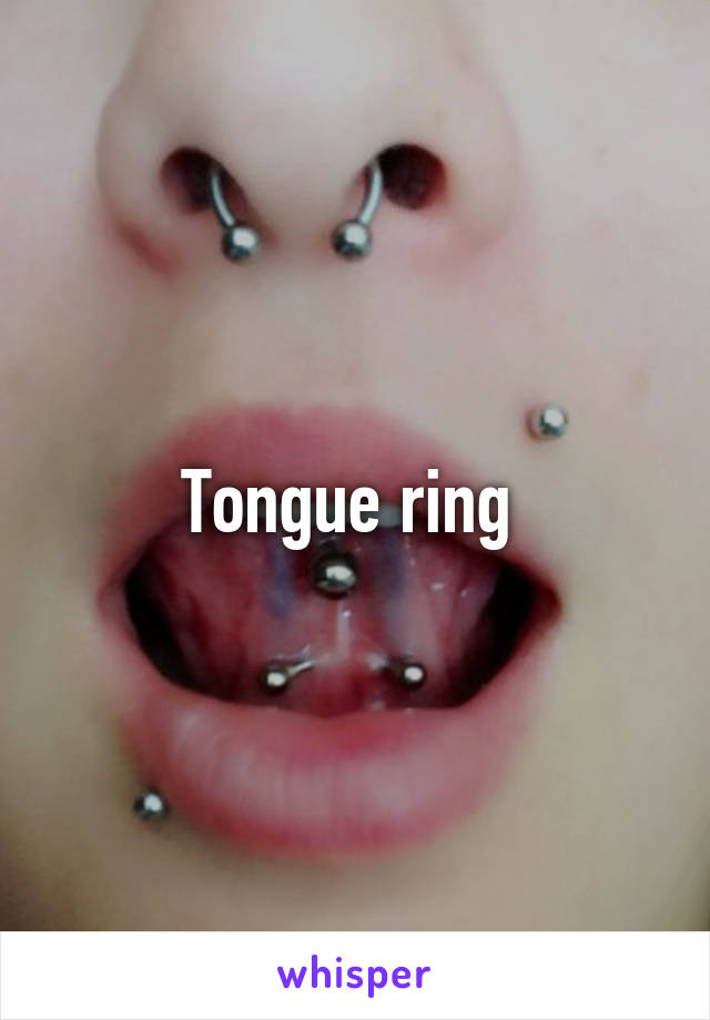 Tongue ring 