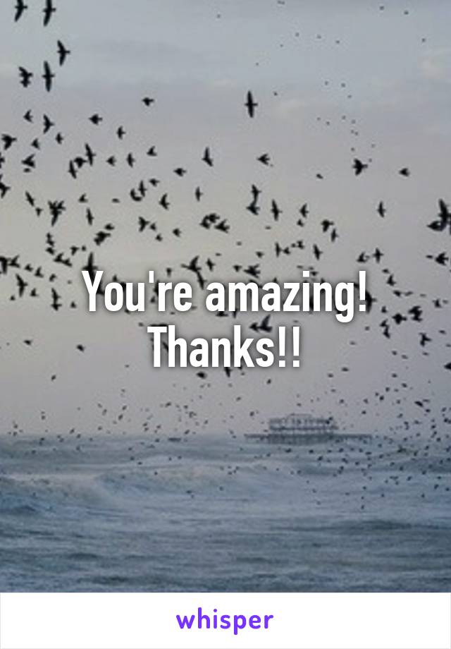 You're amazing! Thanks!!